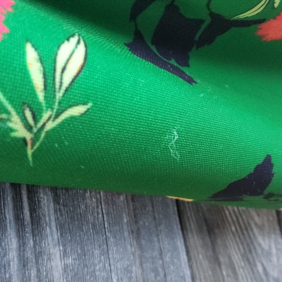 Vince Camuto Floral Green Sleeveless Dress size 12 - Picture 11 of 11